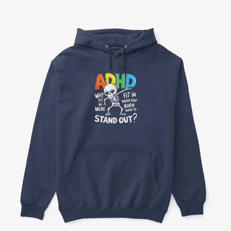 "ADHD Skeleton Dabbing Print"