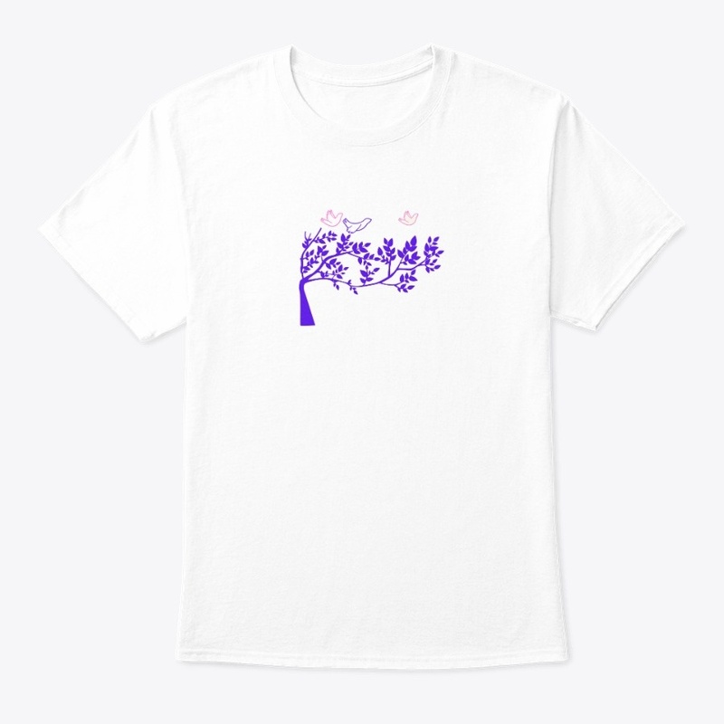 T SHIRT WITH TREE DESIGN 
