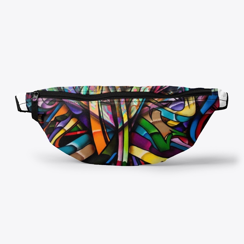 Multi Color Mask And Fanny Pack