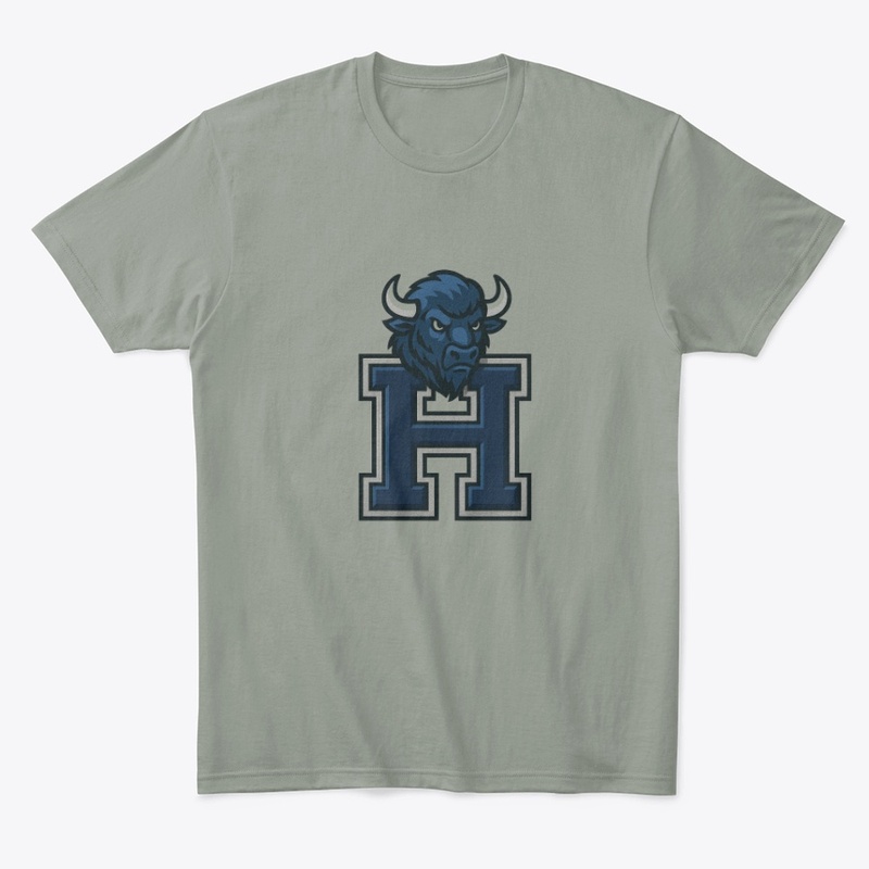 Bison Head Atop H