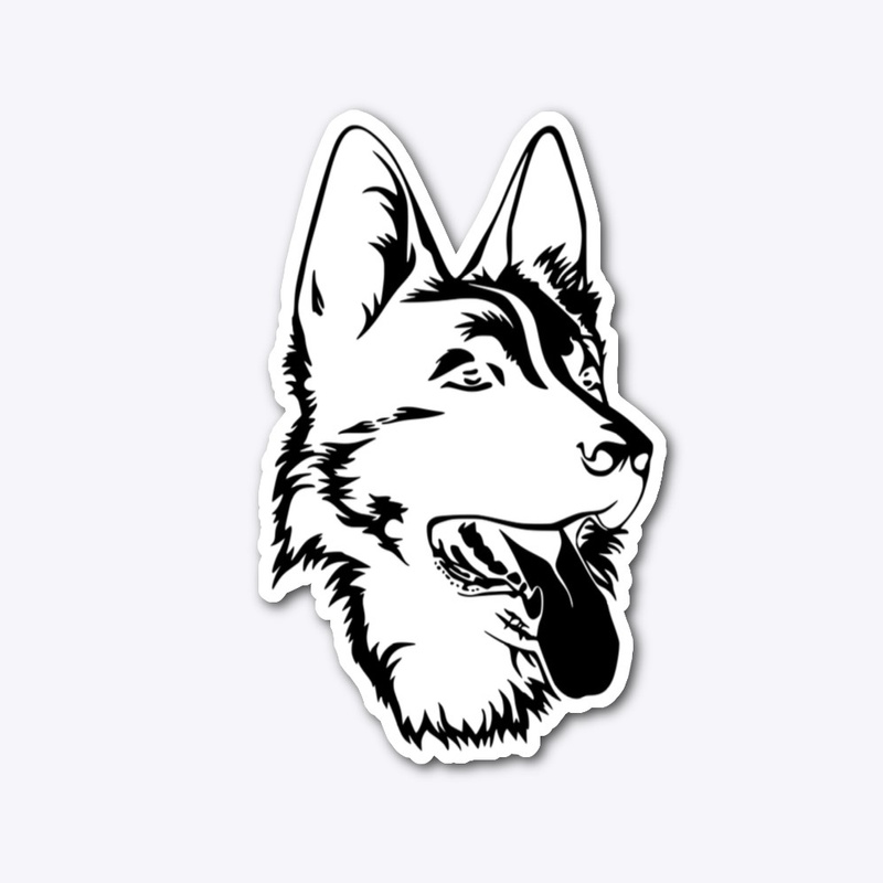 New German shepherd sticker