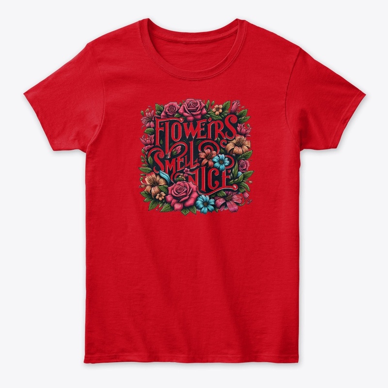 Beautiful Floral Typography Tshirt 