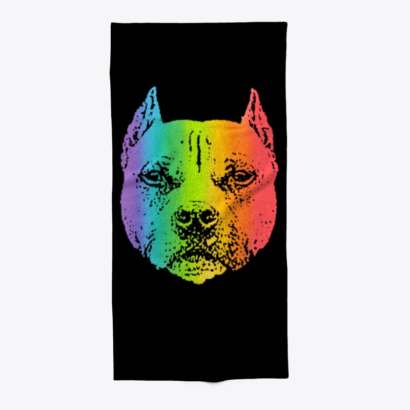 Rainbow Pit Bull