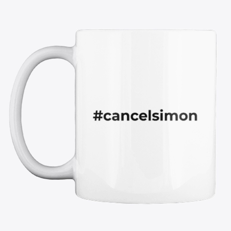 #cancelsimon - black on white