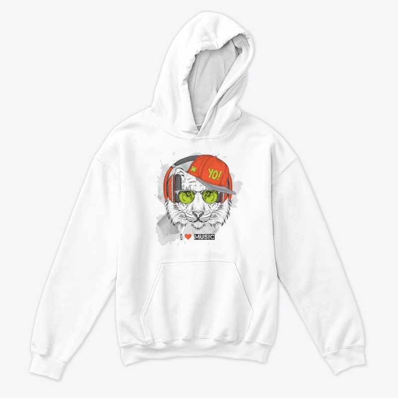 I love music funny animals design