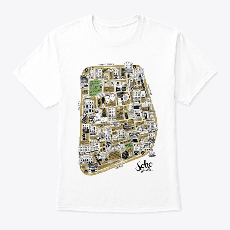 London - Soho Illustrated Map