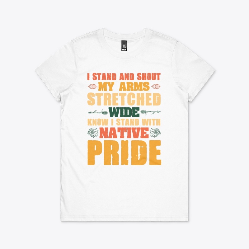 i stand and shout my arms stretched