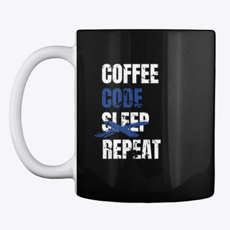 Coffee Code Sleep Repeat Design Gift