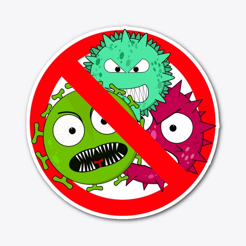 Virus free zone sign