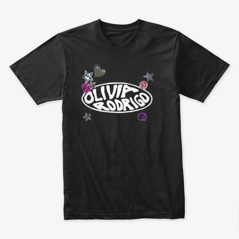  Olivia Rodrigo T Shirt Black T-Shirt Front