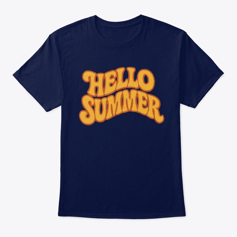 Retro "Hello Summer" Typography Design