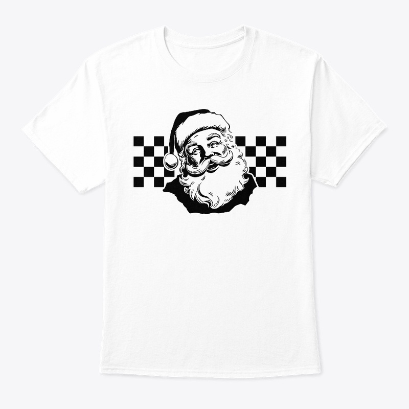 checkered santa ho ho ho 