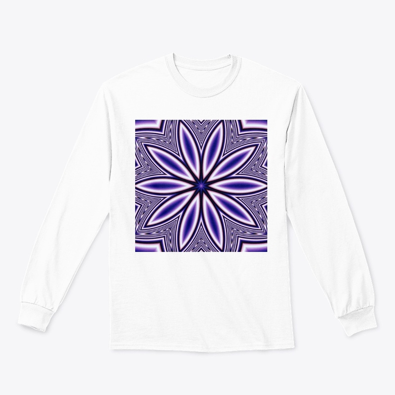 Blue Fractal Flower