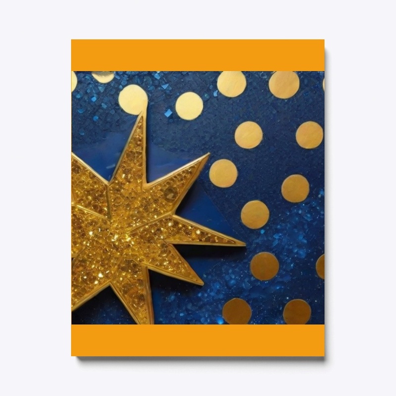 Shining blue star