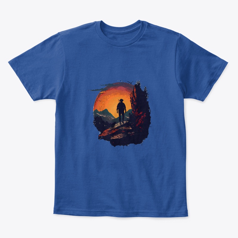 Hiking between the rocky cliffs