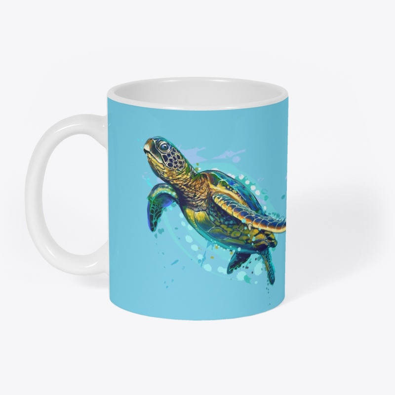 Sea Turtle Illustration 
