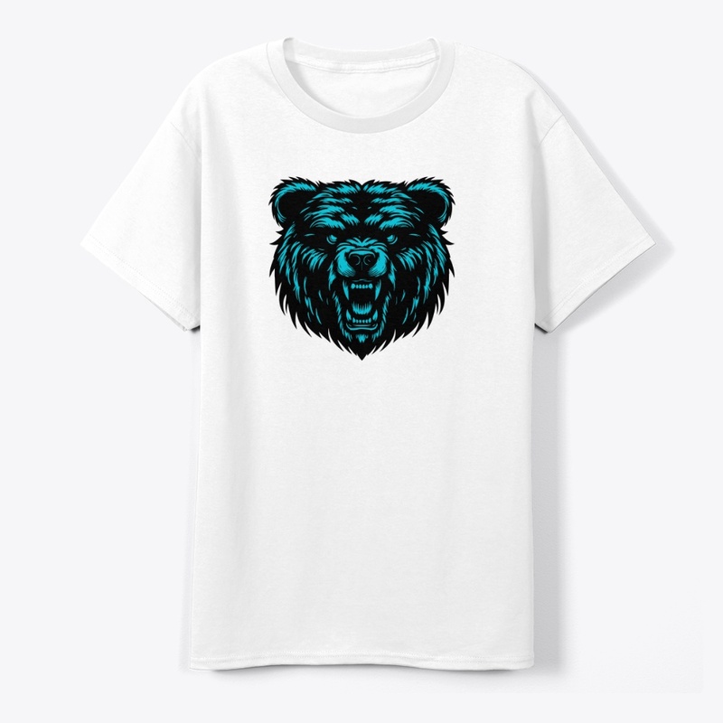 Powerful Angry Bear Artwork