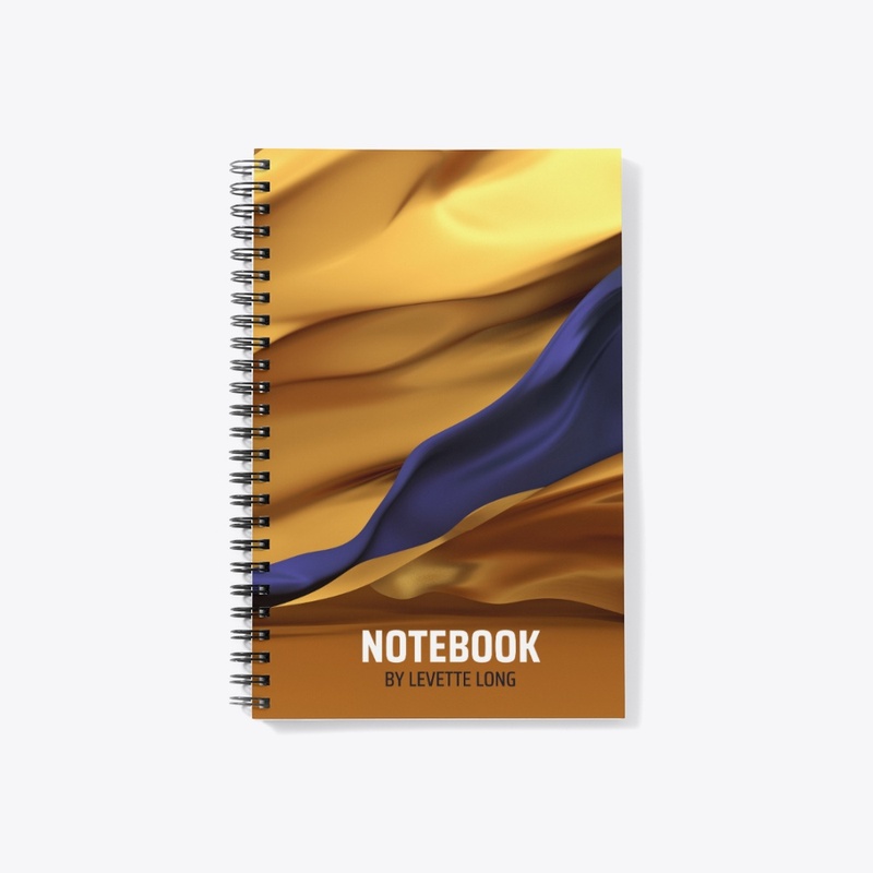 Gold Purple Modern Notebook