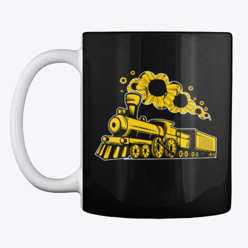 Sunflower smoke Railroad Trains railway