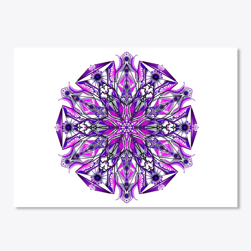 Mandala "Purple Drop"