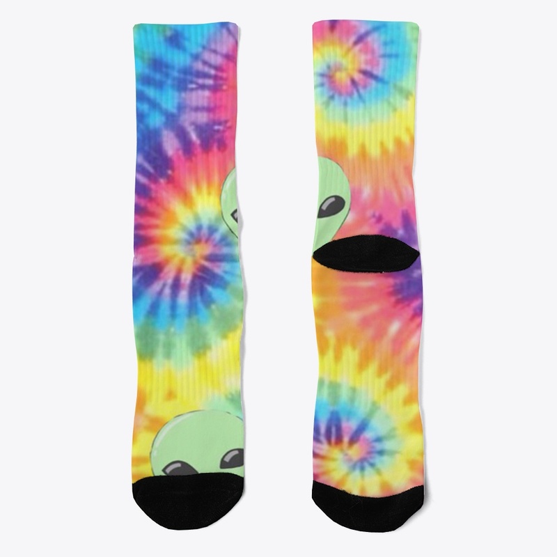 Retro Alien Socks