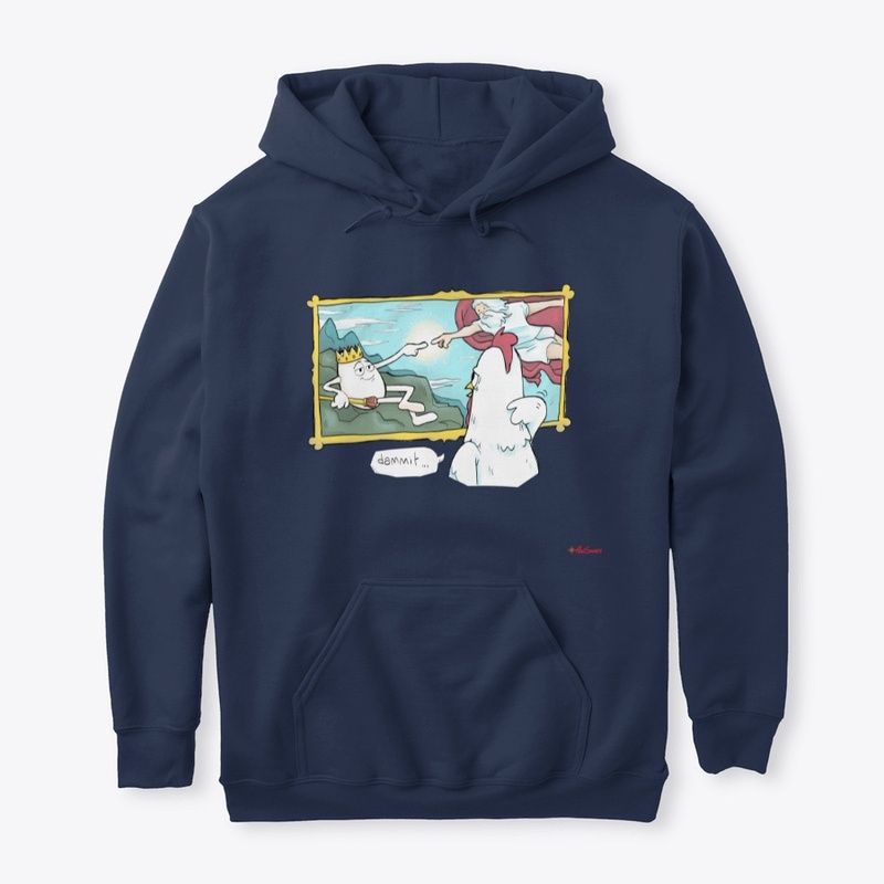 God Created Egg - red logo