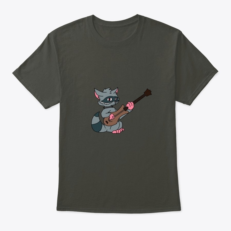 Raccoon With Guitar
