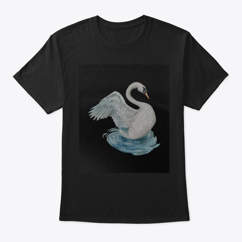 a swan t-shirts and hoodies for girls 