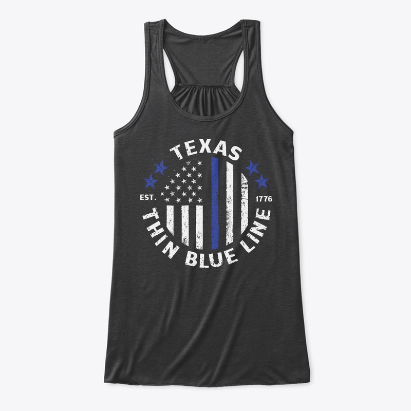 Texas Police T-shirt, Thin Blue Line 
