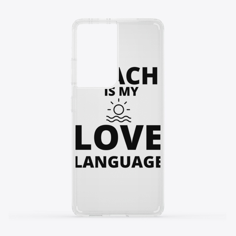 Beach is my love language funny summer q
