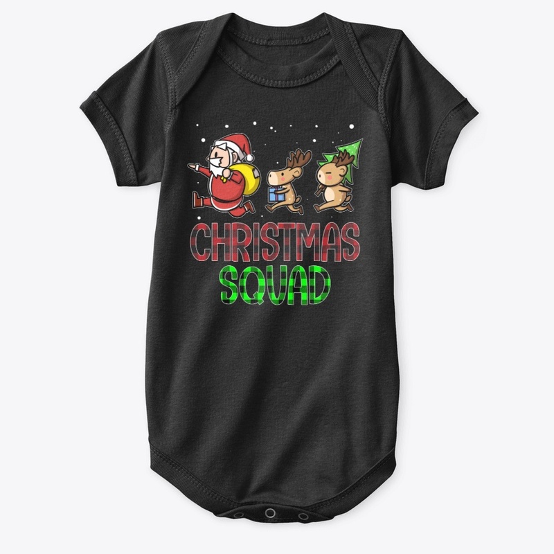 Funny Christmas Squad Santa Reindeer Kid
