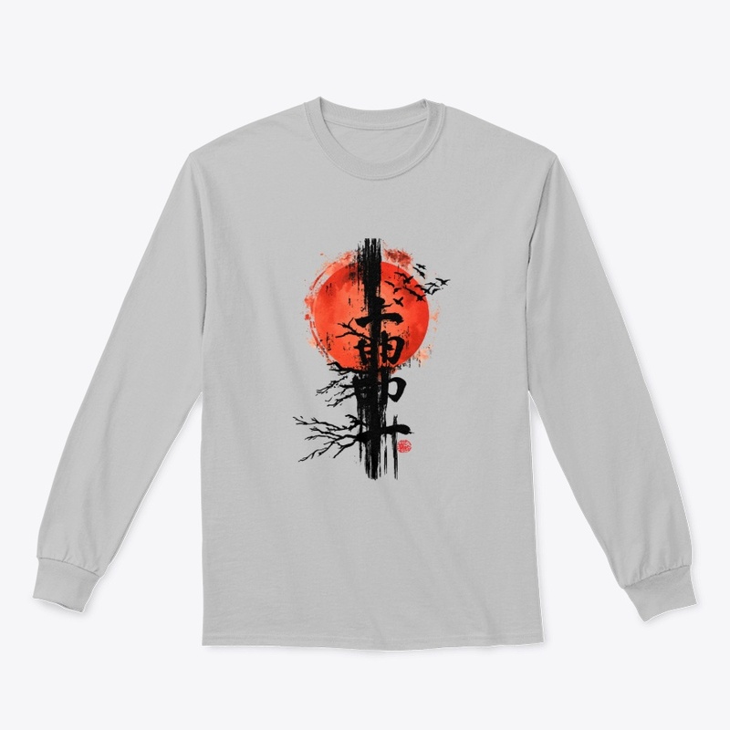 Japanese Samurai Kanji T-Shirt Design