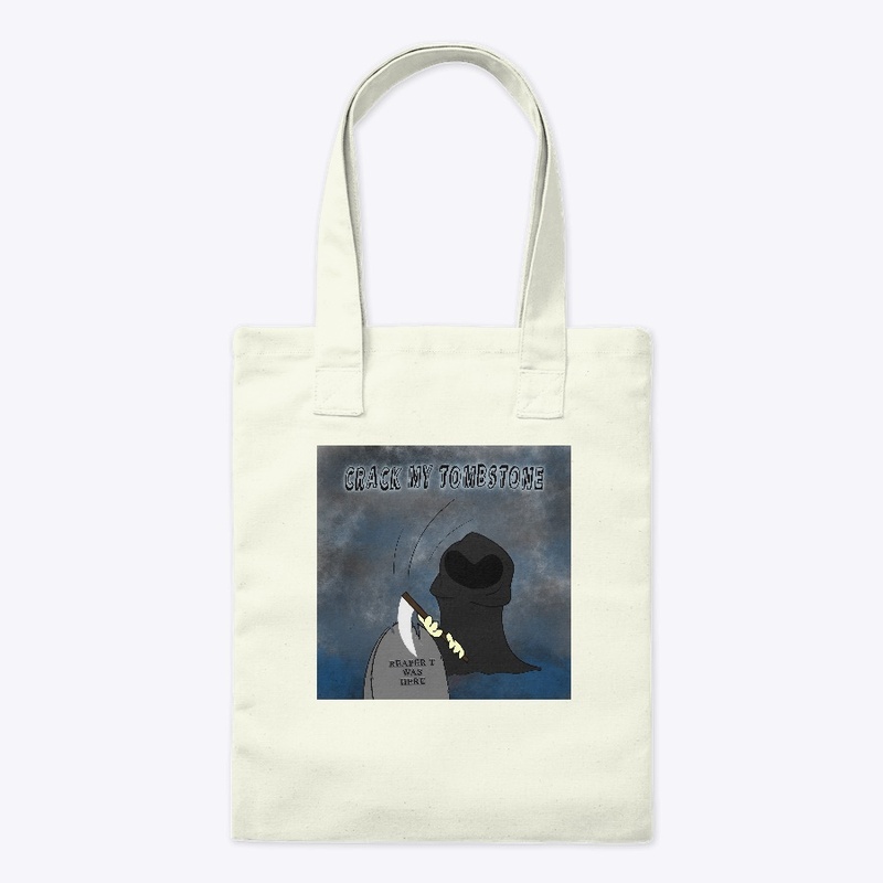 REAPER T Crack My Tombstone tote