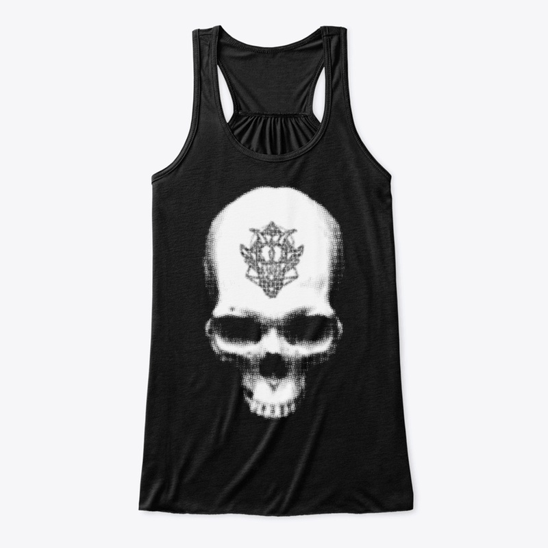 White Satanic Skull