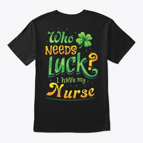 Lucky Nurse Shirt  Black T-Shirt Back
