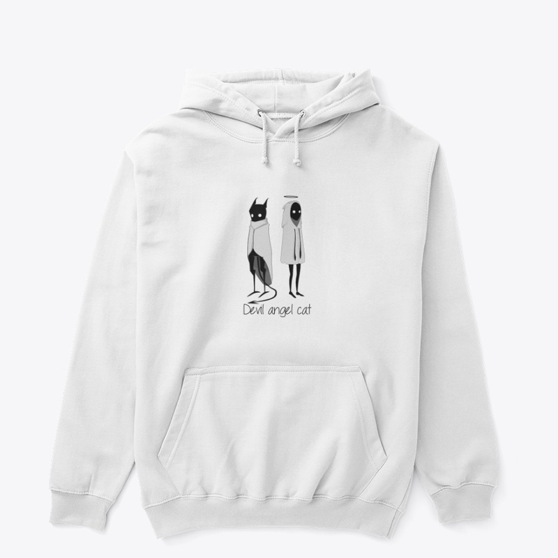 Devil angel cat
