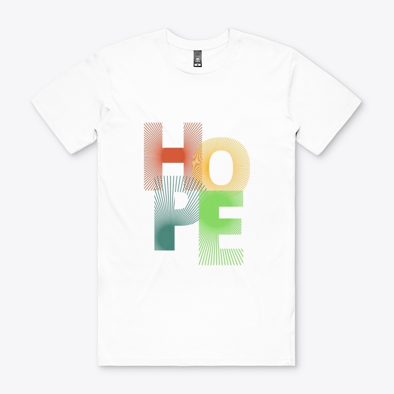 HOPE RGB Graphic White Tee