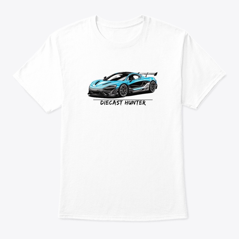 Diecast Hunter with Blue Sportscar