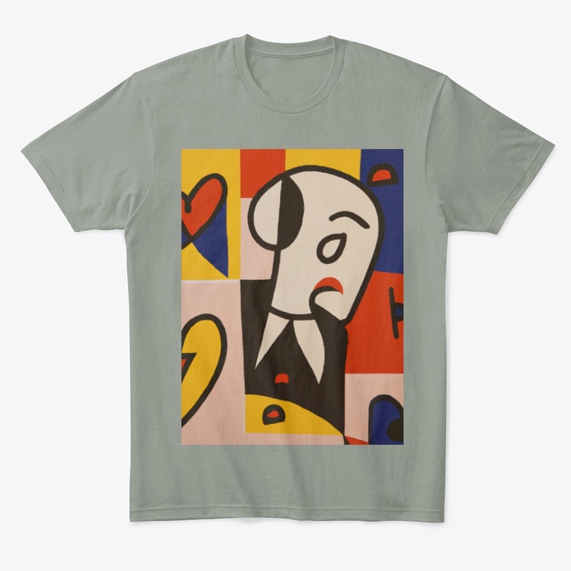 man in wall art