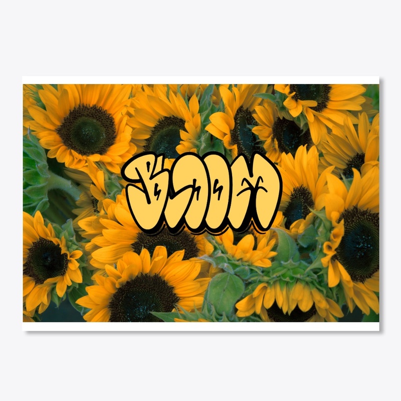 Sunflower Bloom Logo Sticker