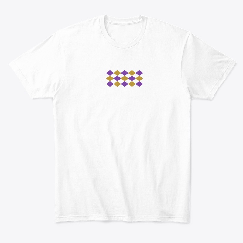 Zig gold and purple wave