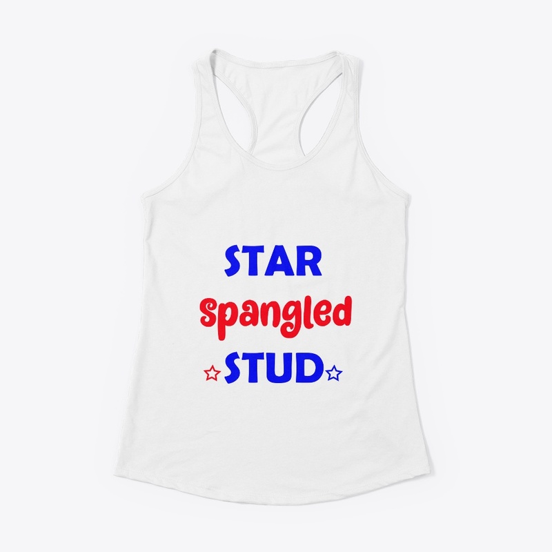 4th of July,Star Spangled Stud Shirt
