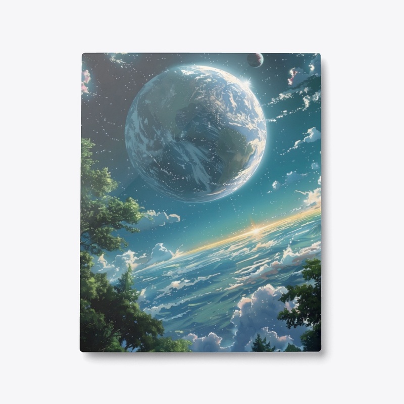 Metal Print Planetary Perspective