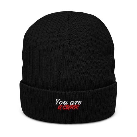 You Are A Curr Winter Drop Black Kaos Embroidery Front
