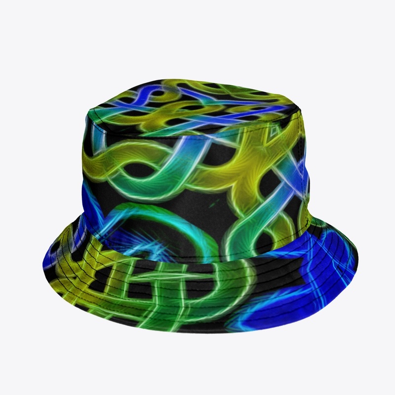 Blue Green Celtic Knot Kaleidoscope