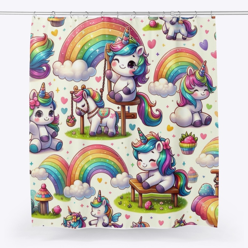Unicorns Playing Outside