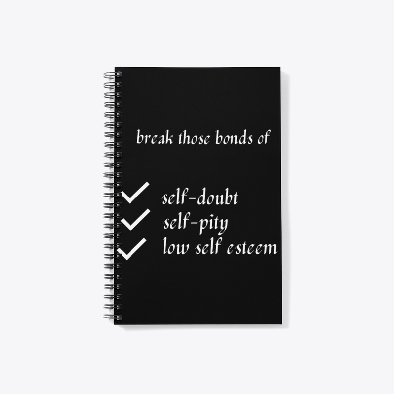 white black simple positive typography