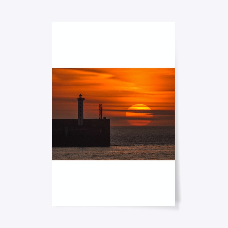 coucher de soleil Boulogne sur mer