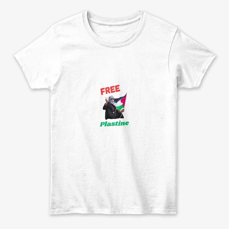 Free plastine Printed Classic sleeve t-s