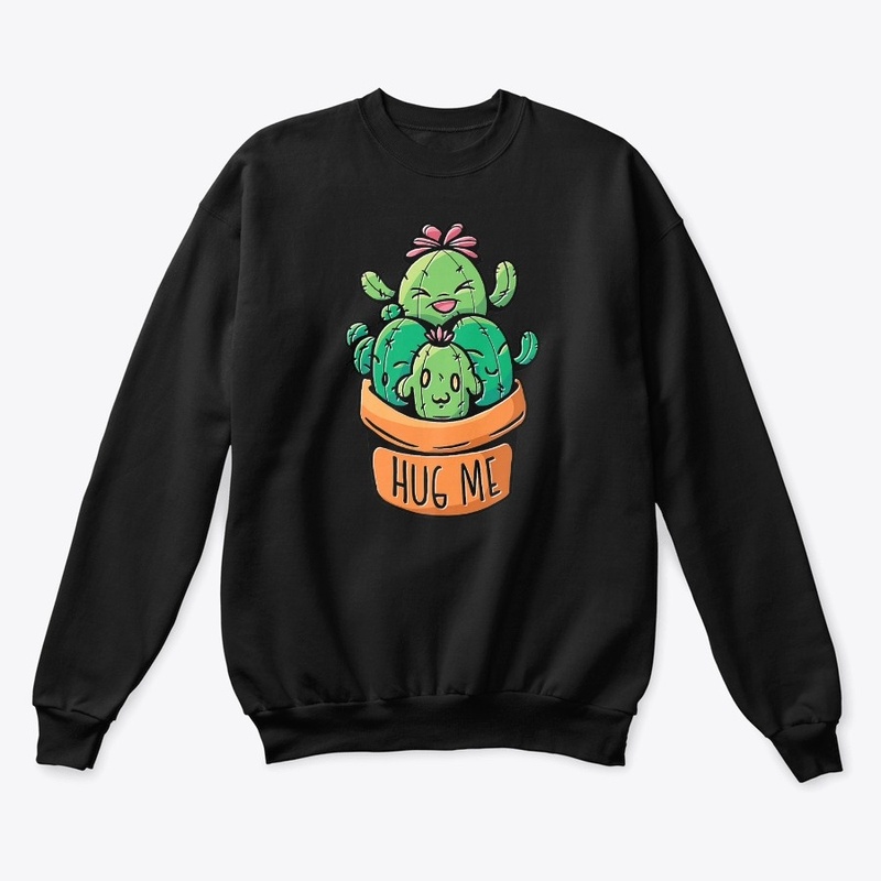 Cactus Hug Me Funny Cute Valentine's Day
